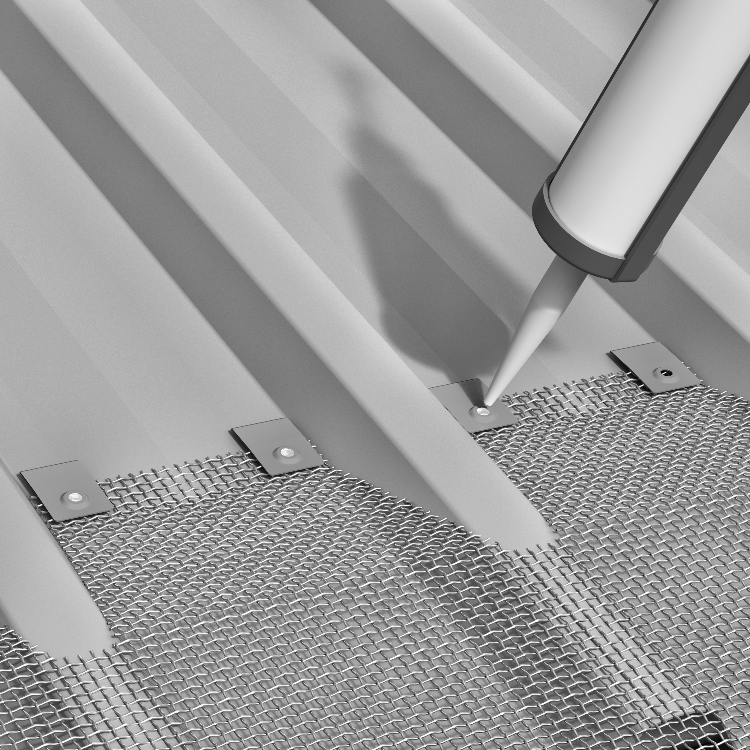 Blue Mountain Co Gutter Mesh Screw-Free Mesh Kits